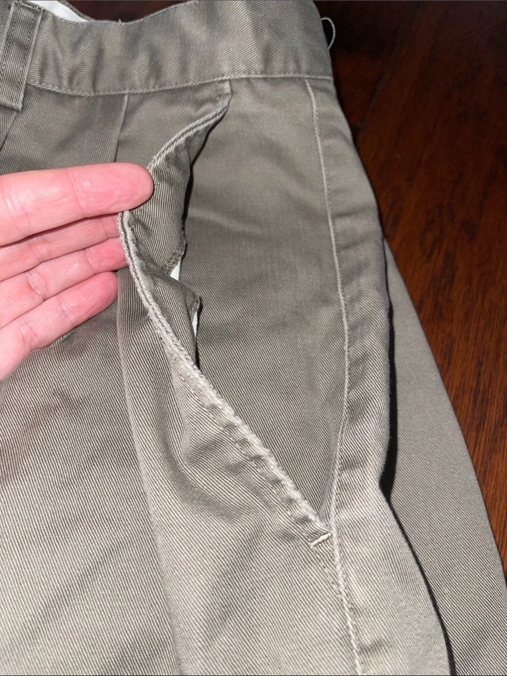 Vintage Duck Head Men's Light Olive Flat-Front Shorts